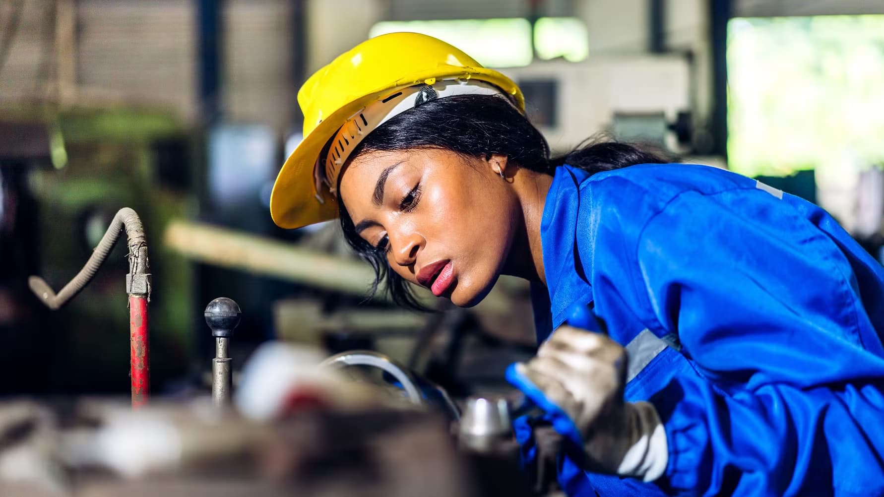 Kvinnlig arbetare i Afrika